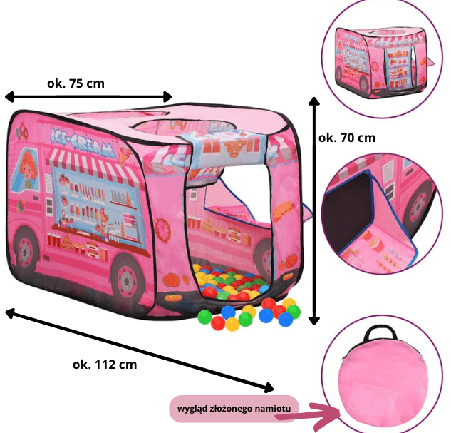 Lodziarnia Foodtruck - Namiot do nauki poprzez zabawę