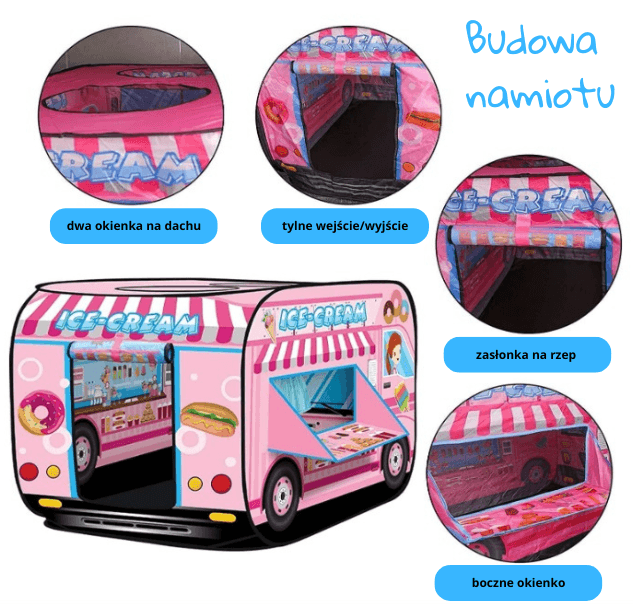 Lodziarnia Foodtruck - Namiot do nauki poprzez zabawę